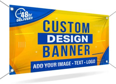Read more about the article What are Custom Vinyl Banners? Can I Print Them With My Design and Logo?